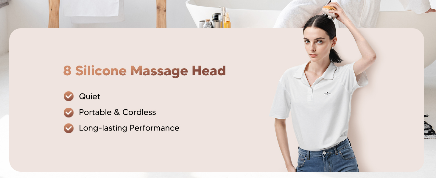 silicone massage head