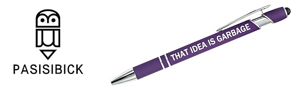 12 funny ballpoint pens with logo