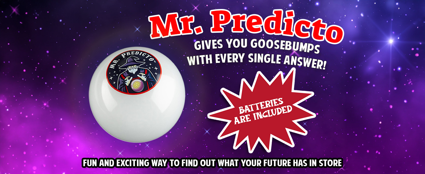 What does your future have in store? Ask Mr. Predicto and wave your hand for fun answers!