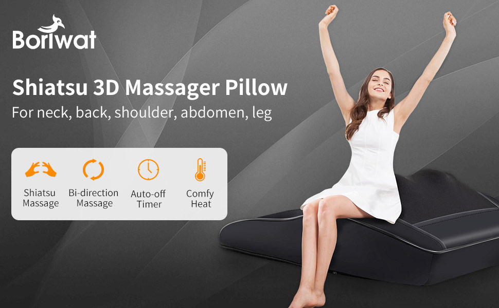 Back massager with heat