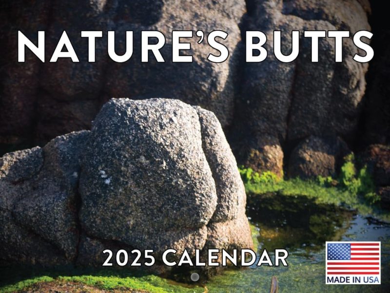 Funny Butt Calendar 2025 - Silly Gag Gift Wall Calendar, 12-Month Unique Monthly Planner for Home or Office
